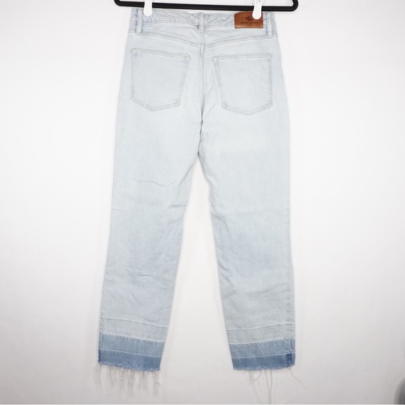 Ralph Lauren Light Blue Cropped Jeans with Frayed Hem - Picture 3 of 8